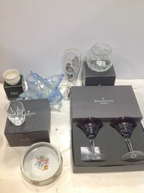 Waterford Crystal Glasses, glass boot(11in.tall), and more