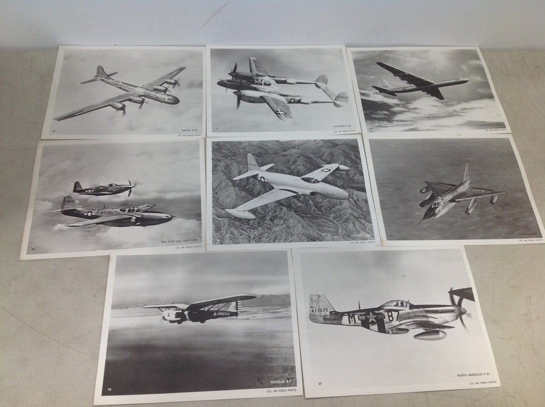 Vintage Official US Air Force Military Aircraft Photos (8inx10in) - Lockhed, Douglas B-7, Boeing: Vintage Official US Air Force Military Aircraft Photos (8inx10in) - Lockhed, Douglas B-7, Boeing B29, and more