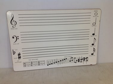 Dry Erase Music Note Board (12inx18in)