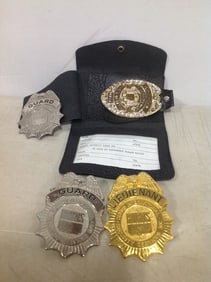 Vintage Obsolete Bunns Security Badges, and more