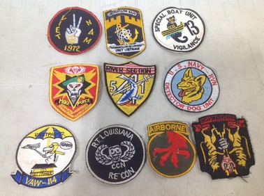 Original Vietnam War Theatre Made Unit Patch Lot