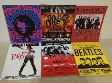 Rock Concert Repo Card Stock Poster Lost (8inx10in) Beatles, Kiss, Rolling Stones, and more