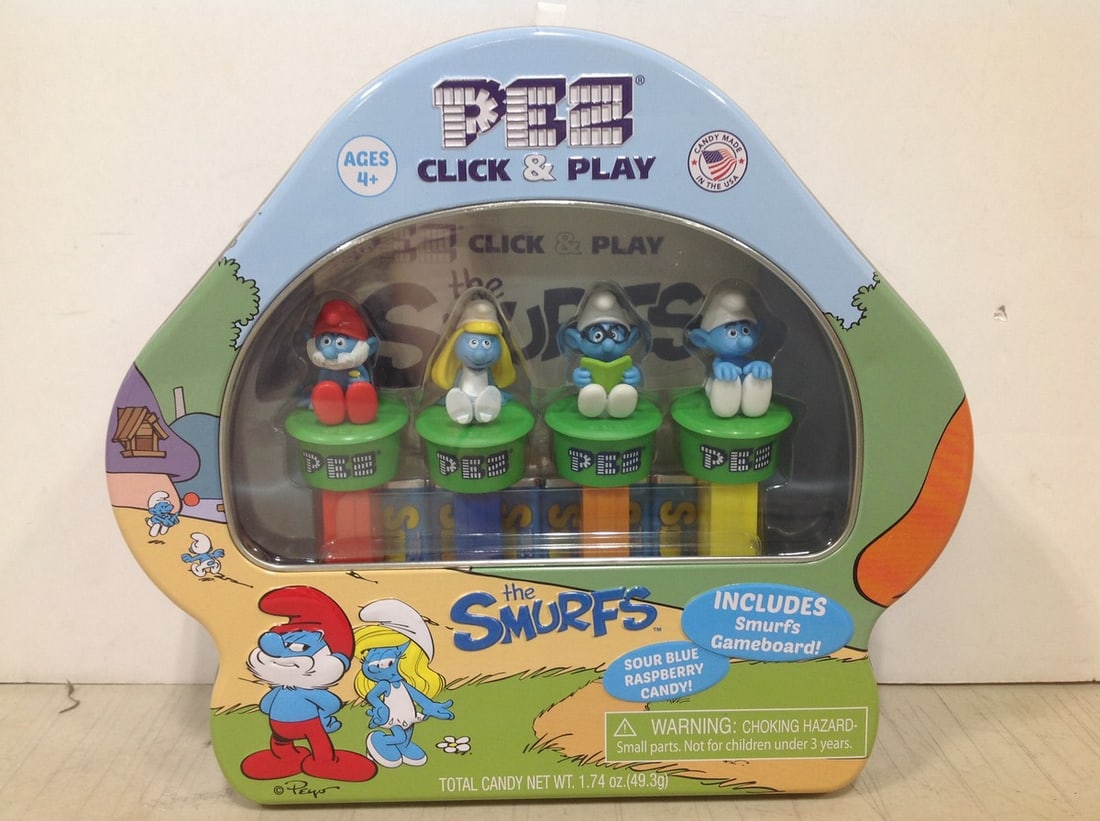 The Smurfs Pez Click and Play Collection *NEW IN BOX*: The Smurfs Pez Click and Play Collection *NEW IN BOX*