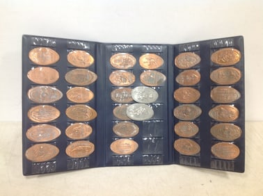 Disney Universal Press Pennies with Case