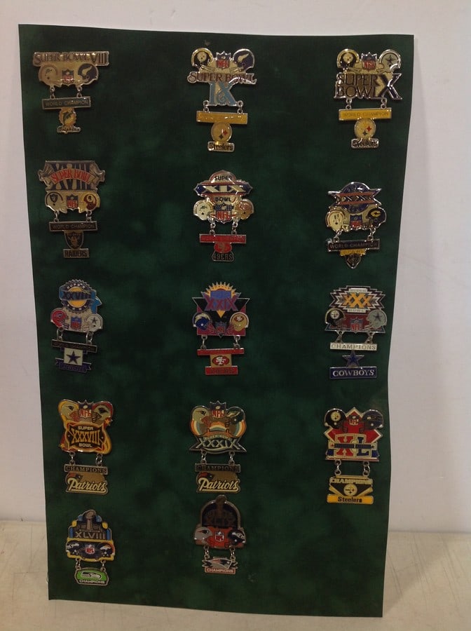Various Super Bowl Pins: Various Super Bowl Pins