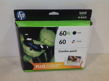 HP Photo Paper and Envelopes - 60 (Tri-color & Black)