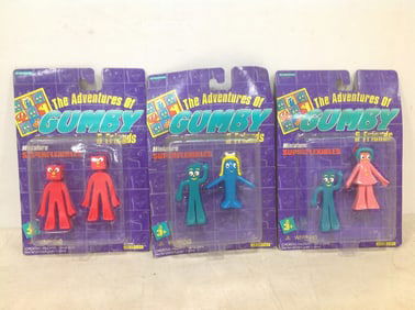 The Adventures of Gumby Miniature Superflexibles *NEW IN BOX*