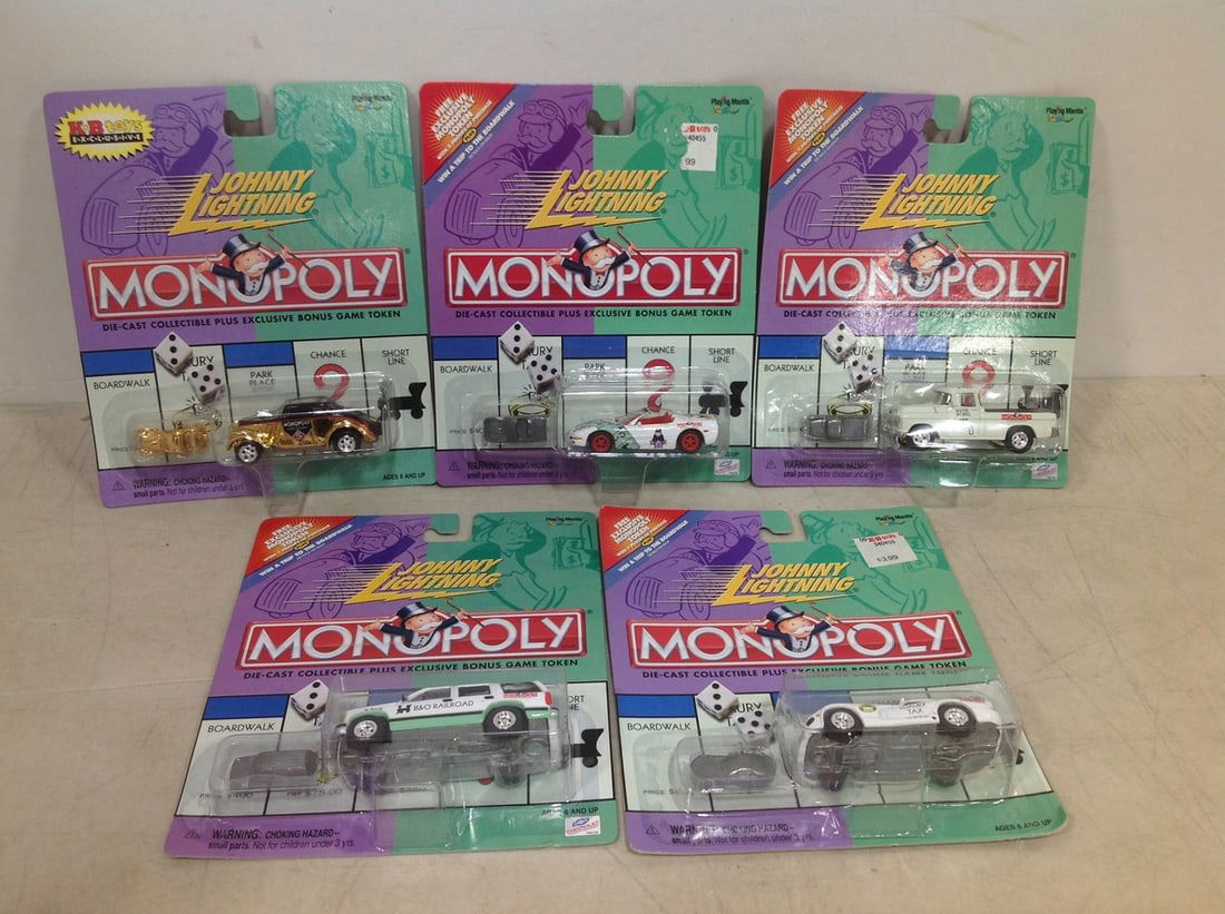 Jonny Lightning Monopoly Cars *NEW IN BOX*: Jonny Lightning Monopoly Cars *NEW IN BOX*