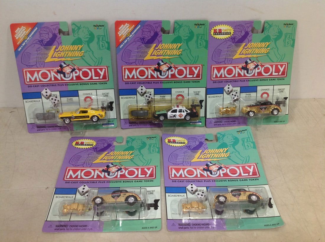 Jonny Lightning Monopoly Cars *NEW IN BOX*: Jonny Lightning Monopoly Cars *NEW IN BOX*