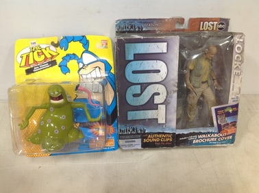 Lost Locke Action Figure and The Tick Action Figure *NEW IN BOX*