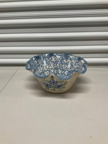Texas pottery serving bowl