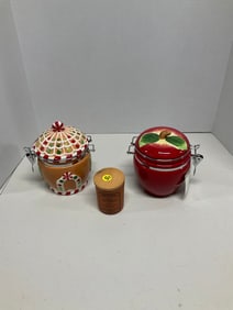 Lot of 3 kitchen jars