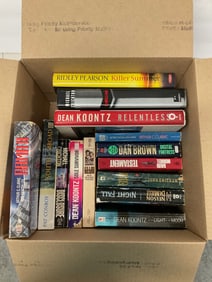 lot of paperback and hardcover books
