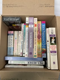 lot of paperback and hardcover books