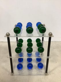 Three Dimensional Tic-Tac-Toe Game (7in Tall)