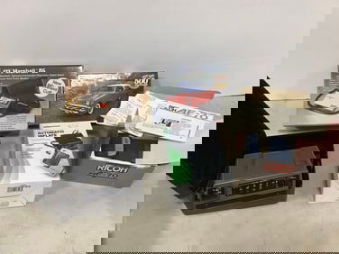 Marshall 86 Kit, CVS Blood Pressure Monitor, Ricoh AF-70 Camera with Case, Polaroid Camera with