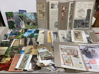 Various Oriental Postcards/Brochures, Vintage Advertisements, Photographs, and more