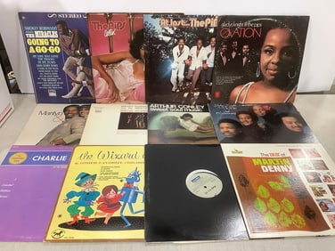 Vintage records(The Pips Callin, Martin Denny, Arthur Conley, and more)