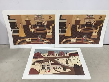 Various art prints by Nancy Lubeck(12.5in.x16.5in.)