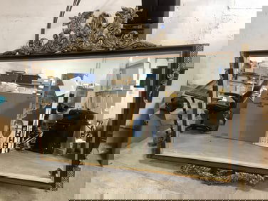 Framed decorative mirror(64in.x52in.)