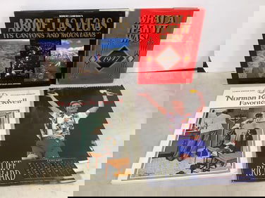 Cliff Richard 1989 Calendar, and Various Books (Normal Rockwell, Above Las Vegas, etc)