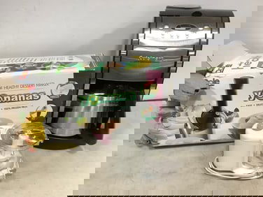 Yonanas Dessert Maker, Cuisinart Coffee Maker, and Black & Decker Food Chopper