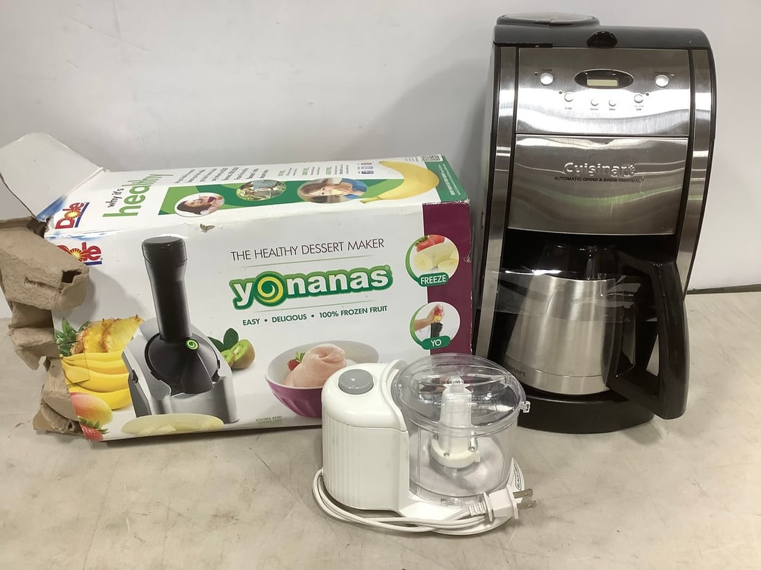 Yonanas Dessert Maker, Cuisinart Coffee Maker, and Black & Decker Food Chopper (1 of 1)