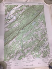 Flatbrookville Quadrangle Geological Survey Map (22inx27in)