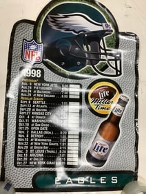 NFL Eagles 1998 Advertising Sign (20inx30in)