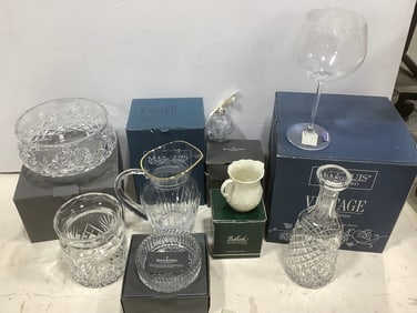 Various Waterford Crystal (Vases, Pitcher, Bowls, and more) Tallest - 10.5in