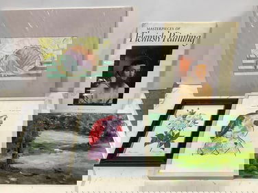 Various Artwork (Largest - 16inx20in) and Masterpieces of Flemish Painting 16 Color Prints