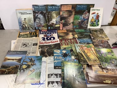Various Magazines and Booklets (New Jersey Fish & Wildlife Disgest, Fishing Secrets, etc)