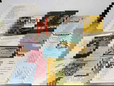 Vintage Star Trek 1974 Convention Ephemera Lot and The Making of Star Trek Book