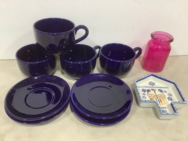Nordstrom Blue Ceramic Plates/Bowls, and more (Tallest - 5.5in)