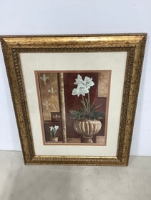 Framed Floral Print (14inx17in)
