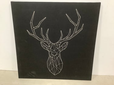Canvas Deer Artwork (16inx16in)