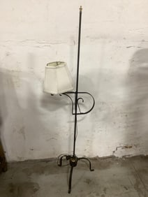 Decorative floor lamp with shade(55in.tall-adjustable height)