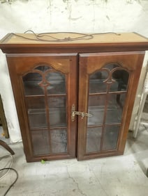 2 door cabinet with shelves inside(32.5in.x11in.x36in.)