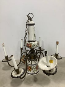 Floral Designed Chandelier (22.5in Tall)