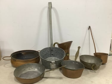 Copper Pots, Pans, and more