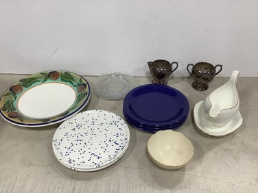 Decorative plates, bowl, gravy boat, and more(Lenox, Wedgwood, etc.)