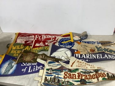 Vintage banners(25in.longest)