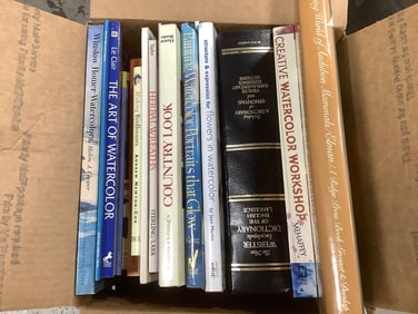 Various books(Country Look, The Art of Watercolor, Flowers in Watercolor, and more)