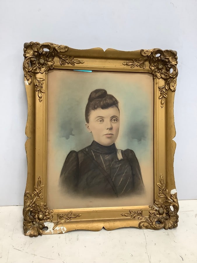 Framed Victorian portrait print(21in.x25in.) (1 of 1)