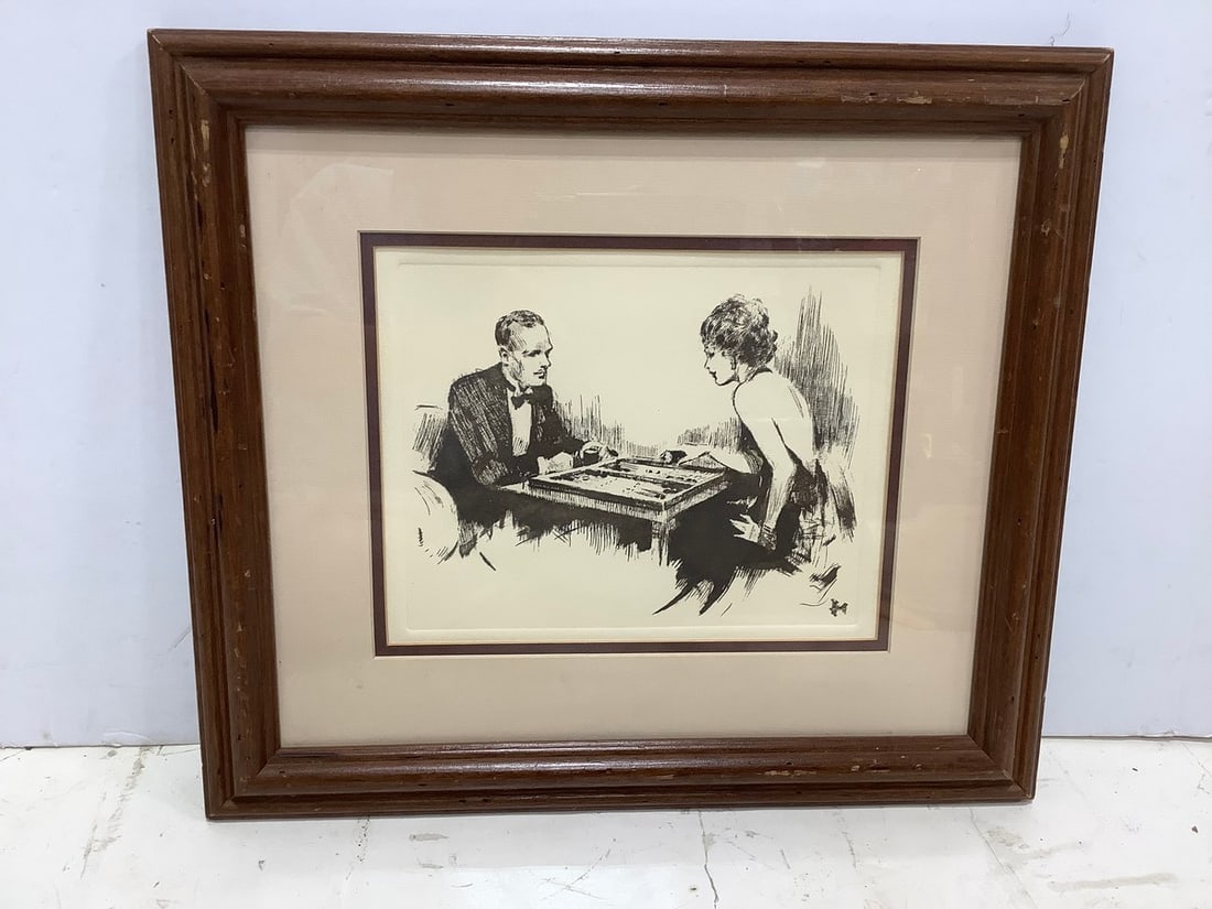 Backgammon art print(14.5in.x16.5in.): Backgammon art print(14.5in.x16.5in.)
