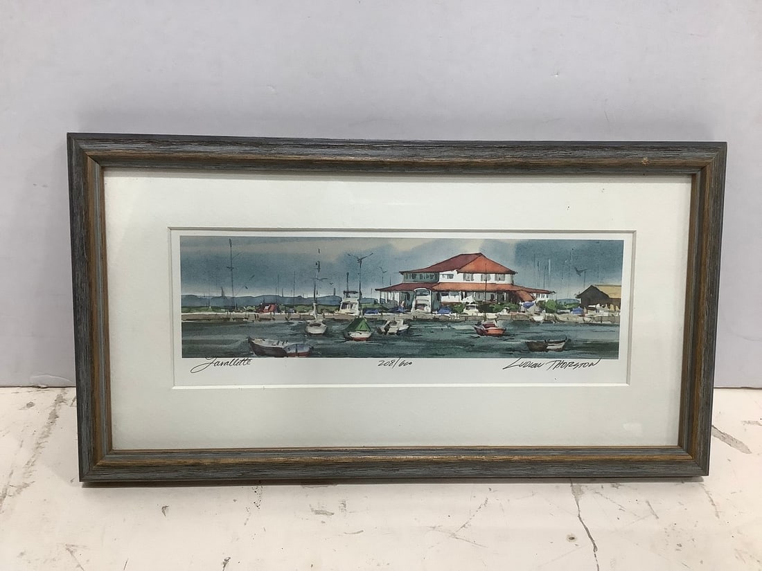 Javallitte framed art print signed Ludlow Thorston(208/600-7in.x13in.) (1 of 1)