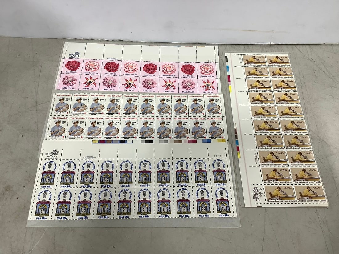 Collectible 18 cent stamp sheets (1 of 1)