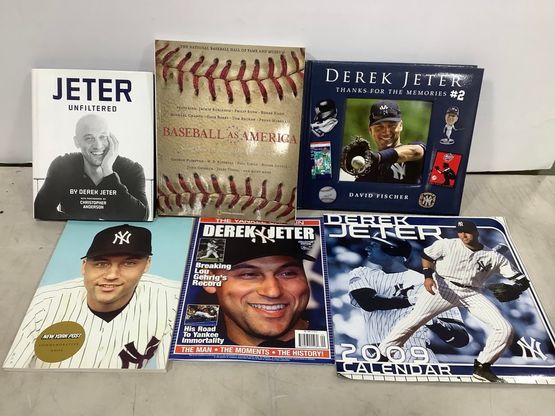 Various Derek Jeter Books, Magazines, and Calendar - 2009 (1 of 1)