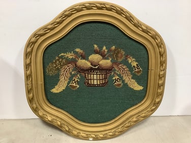 Framed Decorative Stitchwork (15.25inx15.25in)