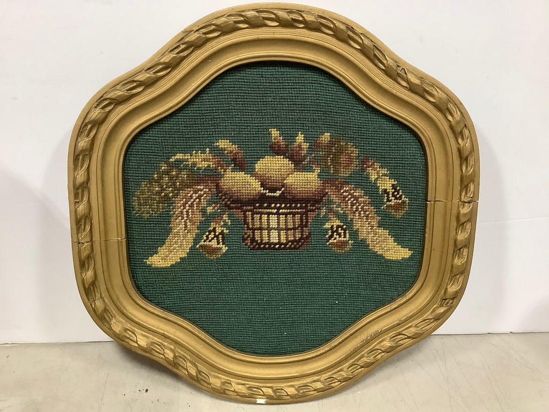 Framed Decorative Stitchwork (15.25inx15.25in) (1 of 1)